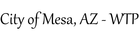 City of Mesa, AZ - WTP